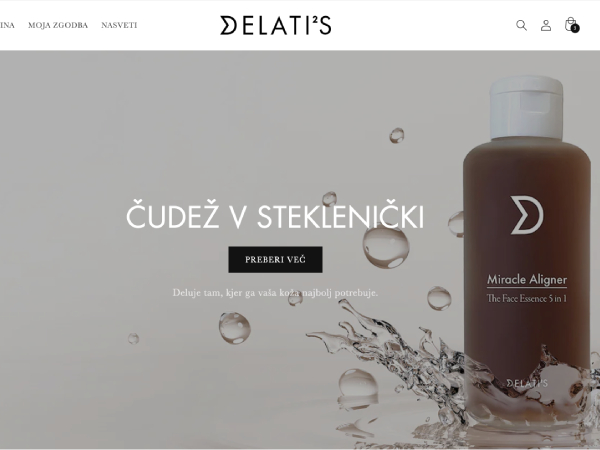 Delatis web page