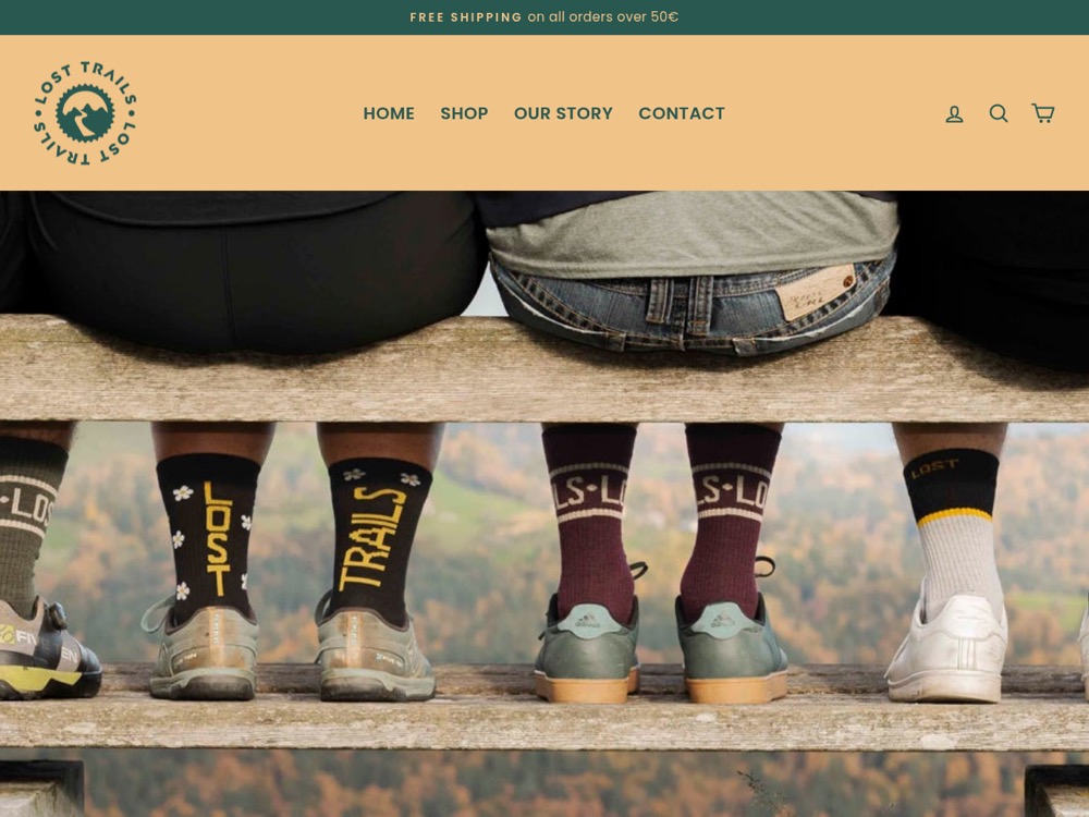 Lost Trails Shopify store