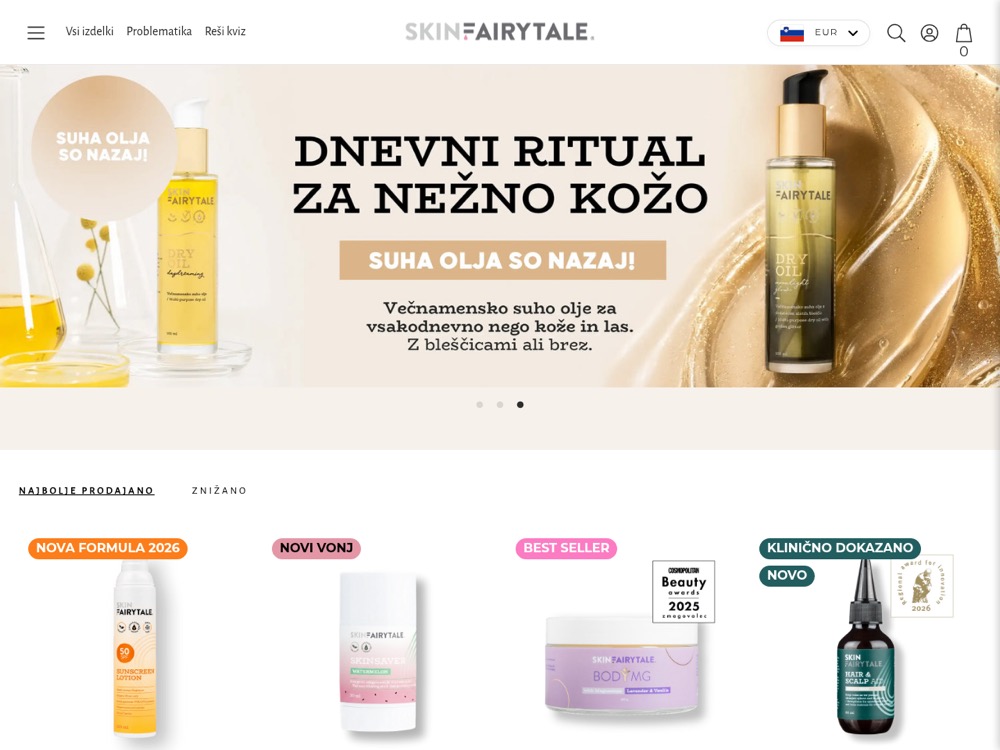 SkinFairytale Shopify store