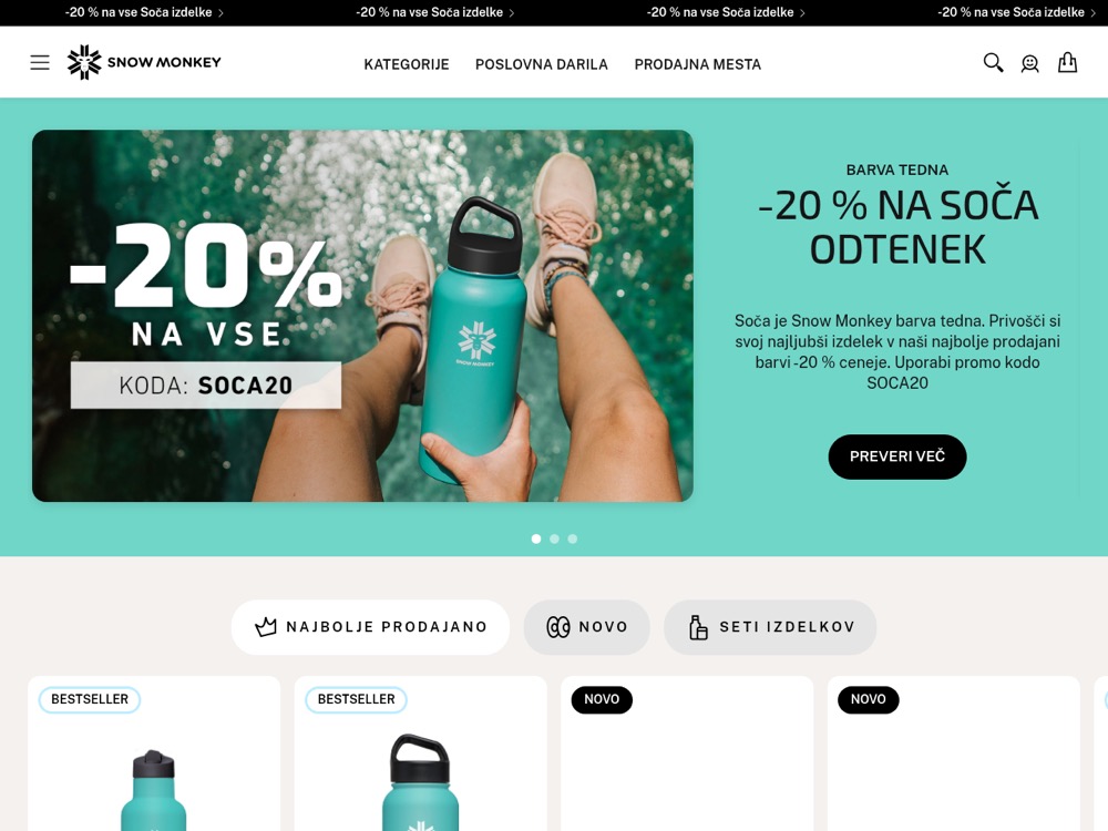 Snow Monkey Shopify store