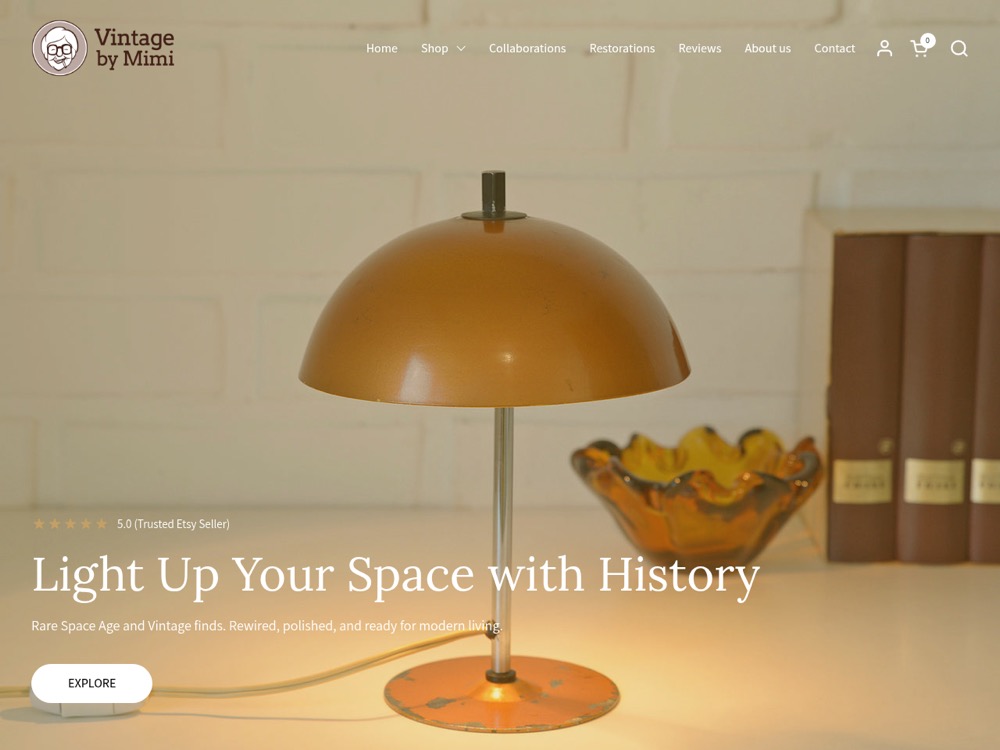 Vintage by Mimi Shopify store
